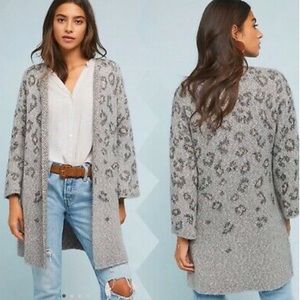 NWT Cupcakes And Cashmere Leopard Cardigan